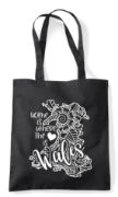 Picture of Welsh Mandala Home is Where the Heart Is Wales Cotton Shopper Tote Bag Country Red Natural Black