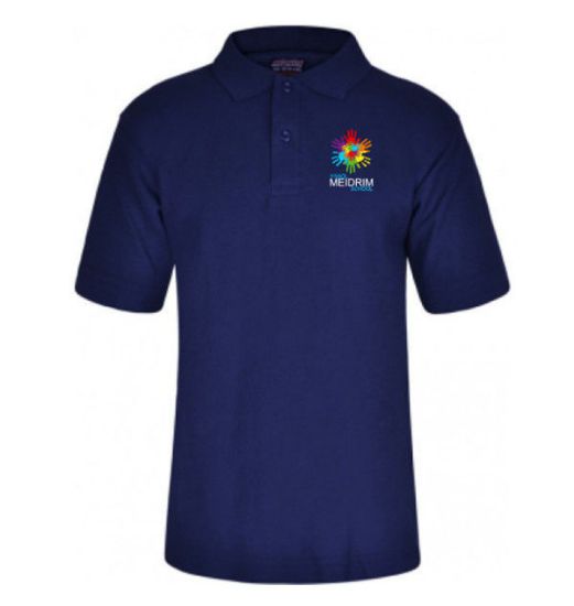Picture of Meidrim School Navy Polo Shirt