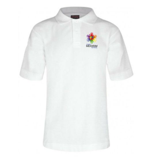 Picture of Meidrim School White Polo Shirt